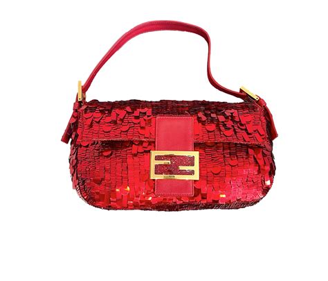 fendi baguette sequins|fendi suede baguette bag.